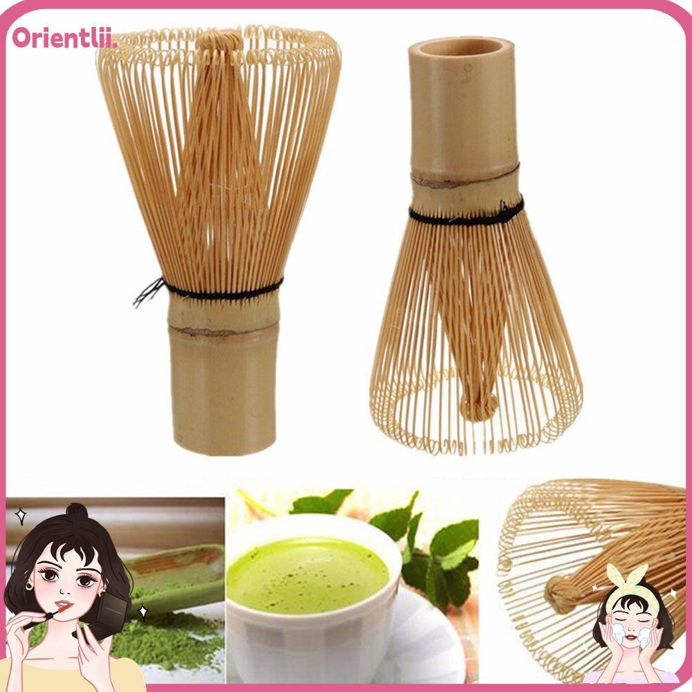 ORIENTTK 80 Fringe Bamboo Brush Home Japanese Tea Set Kitchen Matcha Bamboo Accessories
