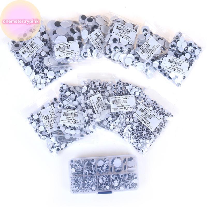 ONEPINK ตาผสมแบบมีกาวในตัวสําหรับของเล่นตุ๊กตา googly wiggly eyes อุปกรณ์เสริม diy