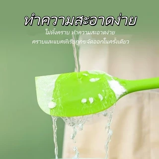ไม้พายซิลิโคนสำหรับอบขนมเกรดอาหาร ไม้พายครีมแบบนุ่มพร้อมที่ขูดในตัว