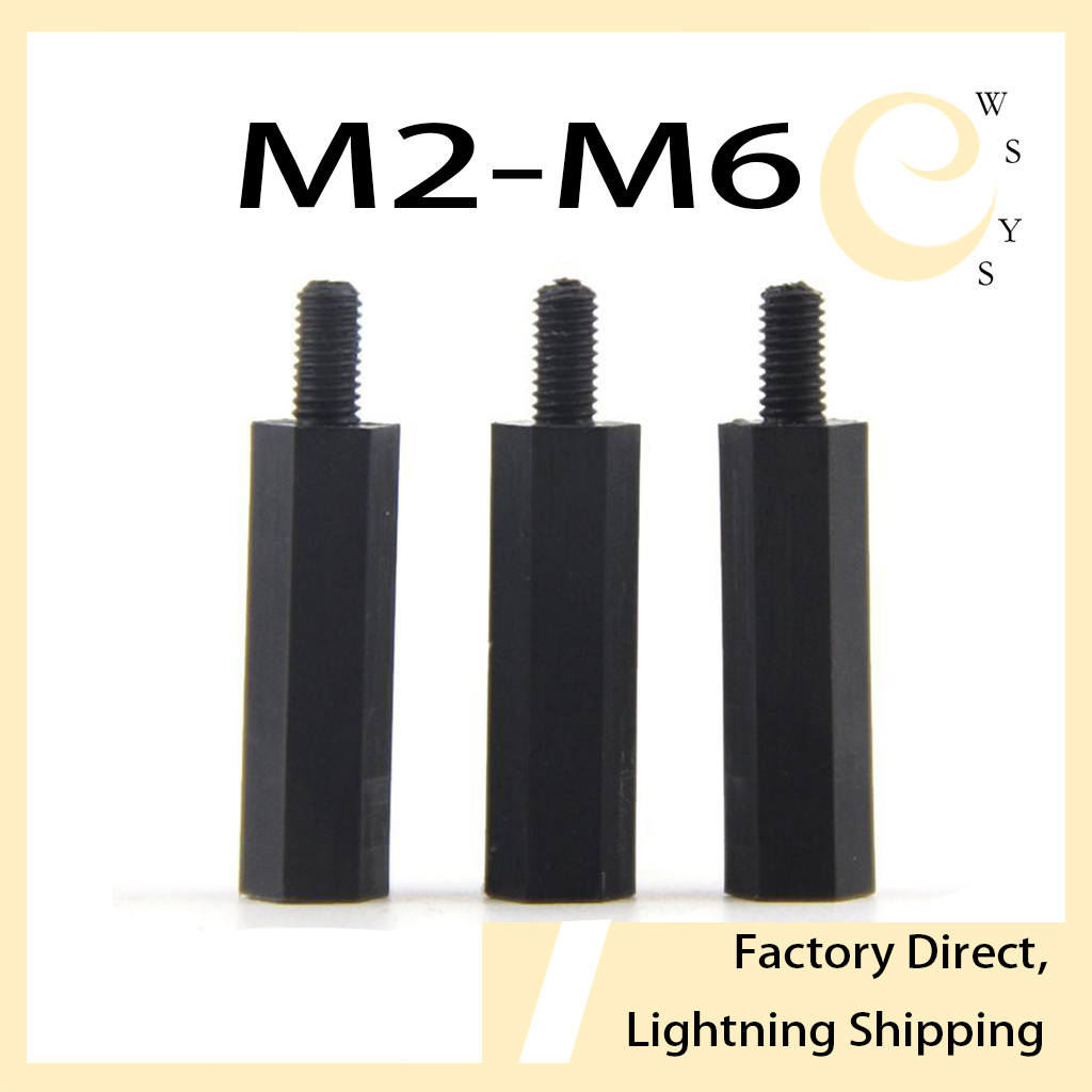 คอไนลอนหกเหลี่ยมหัวเดียว, คอลัมน์แยก, คอลัมน์รองรับ, คอลัมน์สเปเซอร์, สกรูแกนพลาสติก M2-M6WSYS-MB-LD