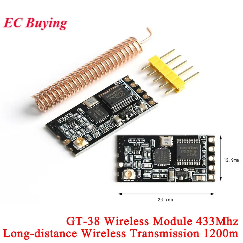 1-5Pcs GT-38 SI4438/4463 SI4463 433MHZ WIFI Wireless Serial Port โมดูลชิปเดี่ยว Portcommunication 12