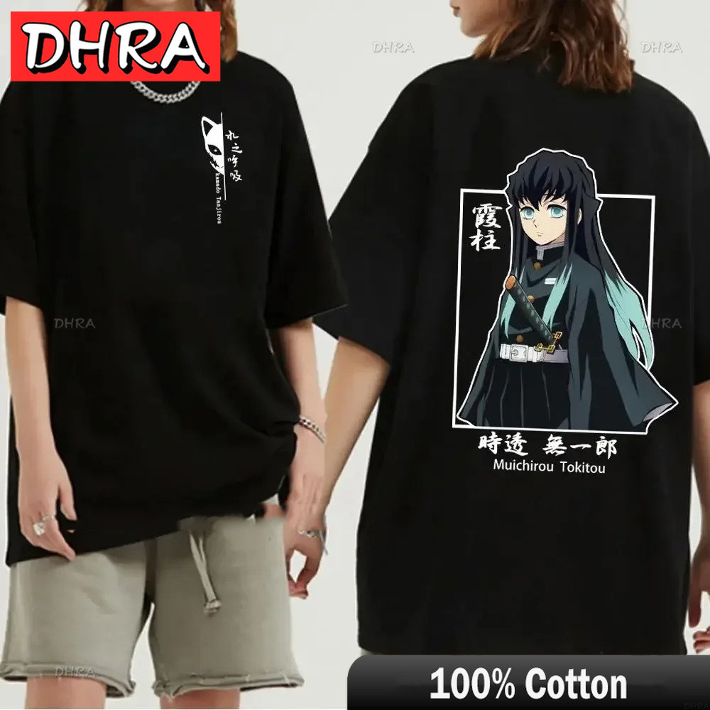 เสื้อยืด Demon Slayer - เสื้อยืด Zenitsu Shinobu Tanjiro Inosuke Zenitsu Nezuko Tops เสื้อยืด