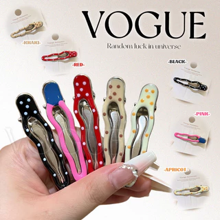 Vogue🌟พร้อมส่ง🌟 กิ๊ฟติดผ้าน่ารัก สีสดใสลายจุด ใส่สบายน่ารักมาก (VO-55)