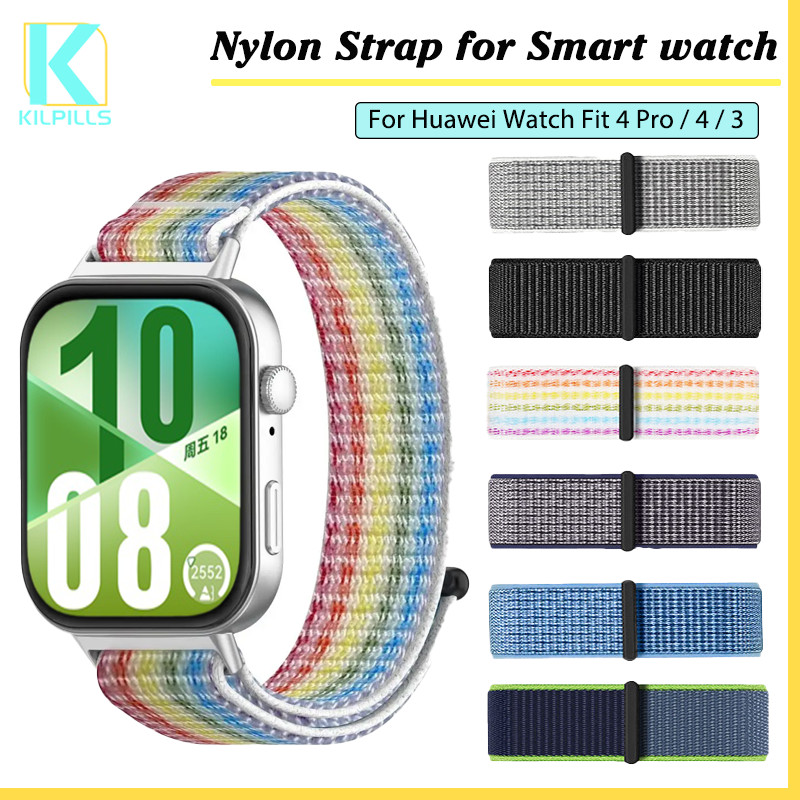 สายคล้องห่วงไนลอน for Huawei Watch Fit 5 4 3 / 5 Pro / 4 Pro เทปเปลี่ยนไนล่อนนุ่ม for Huawei Fit 3