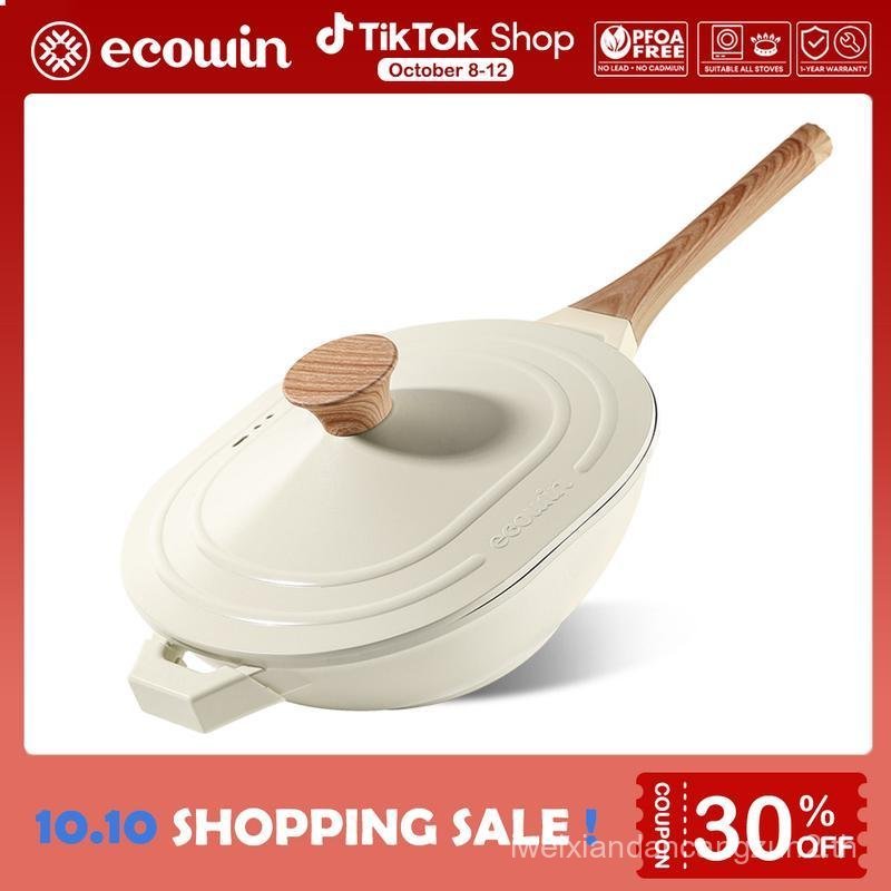 Ecowin cookware nonstick pan with detachable handle frying pan soup pot dual use kuali tidak melekat