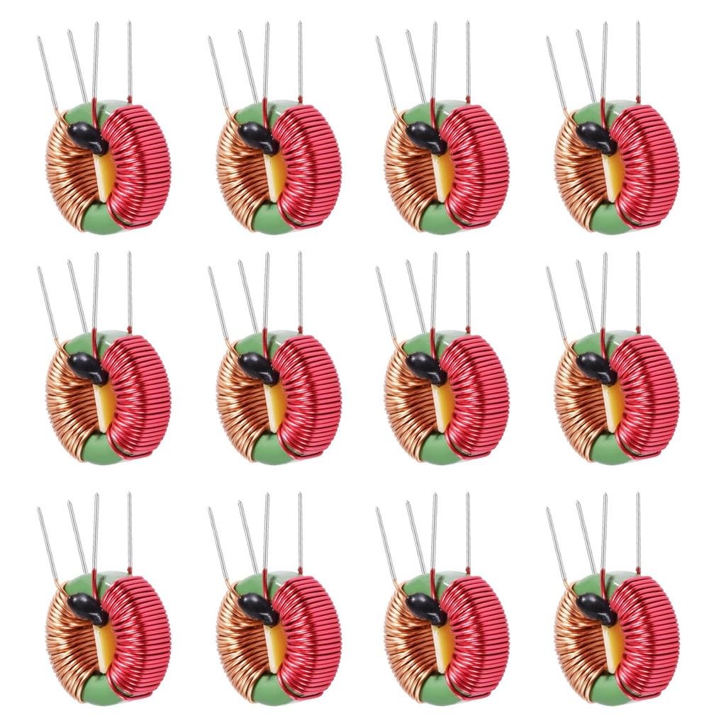 12 ชิ้นแนวตั้ง Toroid แม่เหล็ก 2mh 5A Induction Coil toroid core Inductor ชุด Toroid Inductor สําหรั
