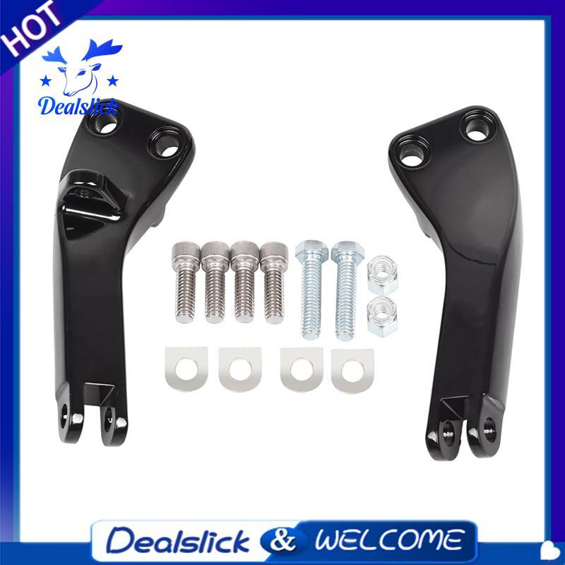 DealslickRear Passenger Foot Peg Mount Bracket สําหรับ Harley Dyna Low Rider Super Glide FXD