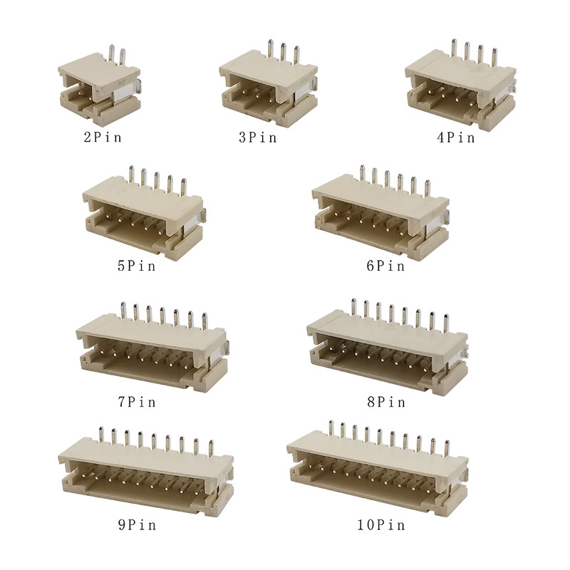 50Pcs PH2.0 2.0 มม.2P 3P 4P 5P 6P 7P 8P 9P 10 Pin แนวตั้ง Wi