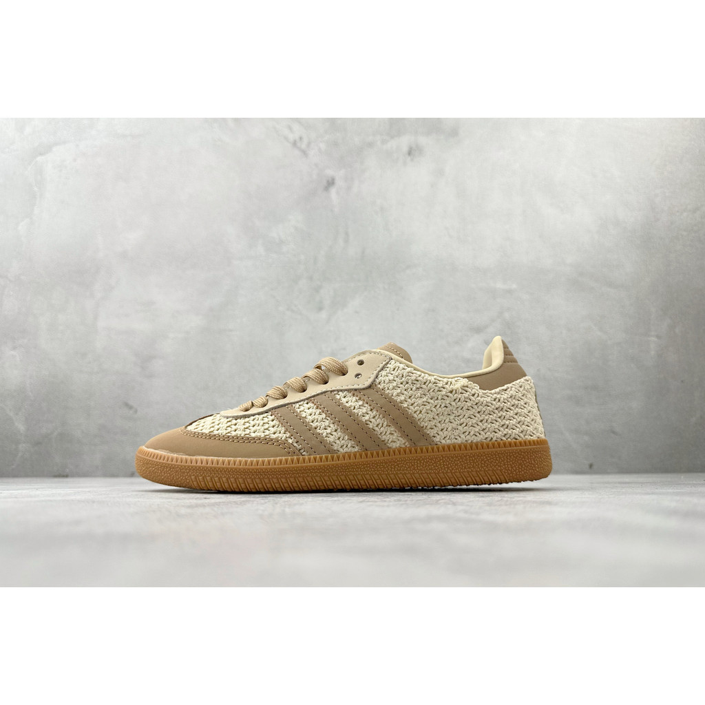 [ระดับสหาย] SAMBA Crochet Pack รองเท้าเทรนนิ่งเยอรมัน Low-Top รองเท้าลําลองแบนกันกระแทกกันลื่นทนต่อก