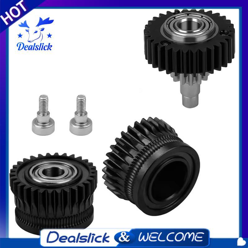 K1C Extruder เกียร์โลหะทั้งหมด Filament Drive Gear สําหรับ K1 Max/K1 Extruder เกียร์สีดํา