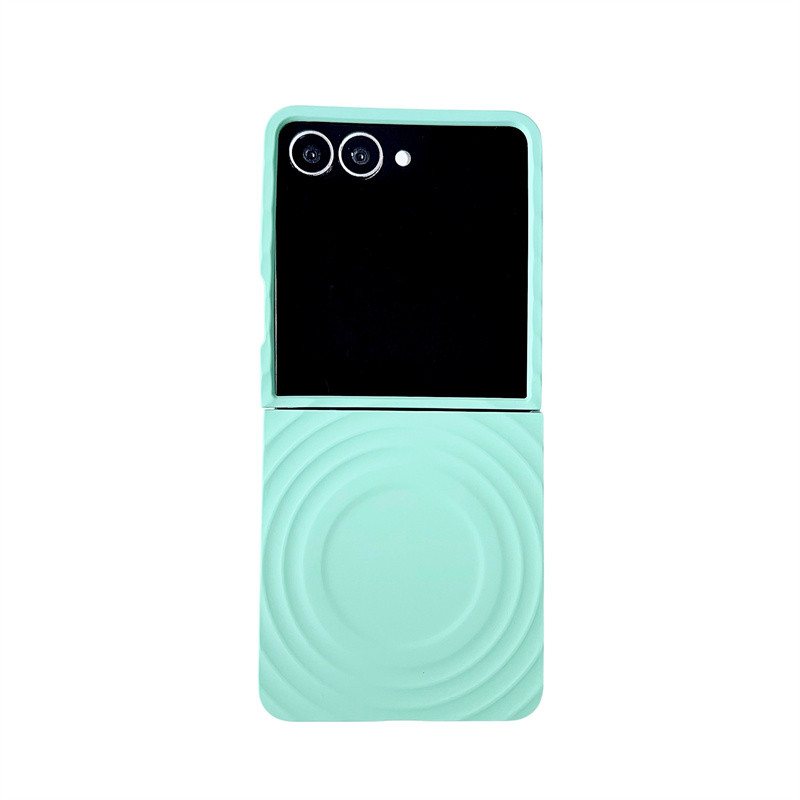 สําหรับ Samsung Galaxy Z Flip 7, เคสโทรศัพท์หน้าจอพับแบบแม่เหล็กของคลื่นผิว, ฝาครอบป้องกันการตกกระแทกระดับไฮเอนด์ของ Macaron