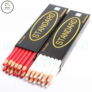 ดินสอสี เขียนผ้า มี6สี ขาว ดำ เเดง เหลือง เขียว ฟ้า ยี่ห้อ:STANDARD(ราคาต่อ1เเท่ง)