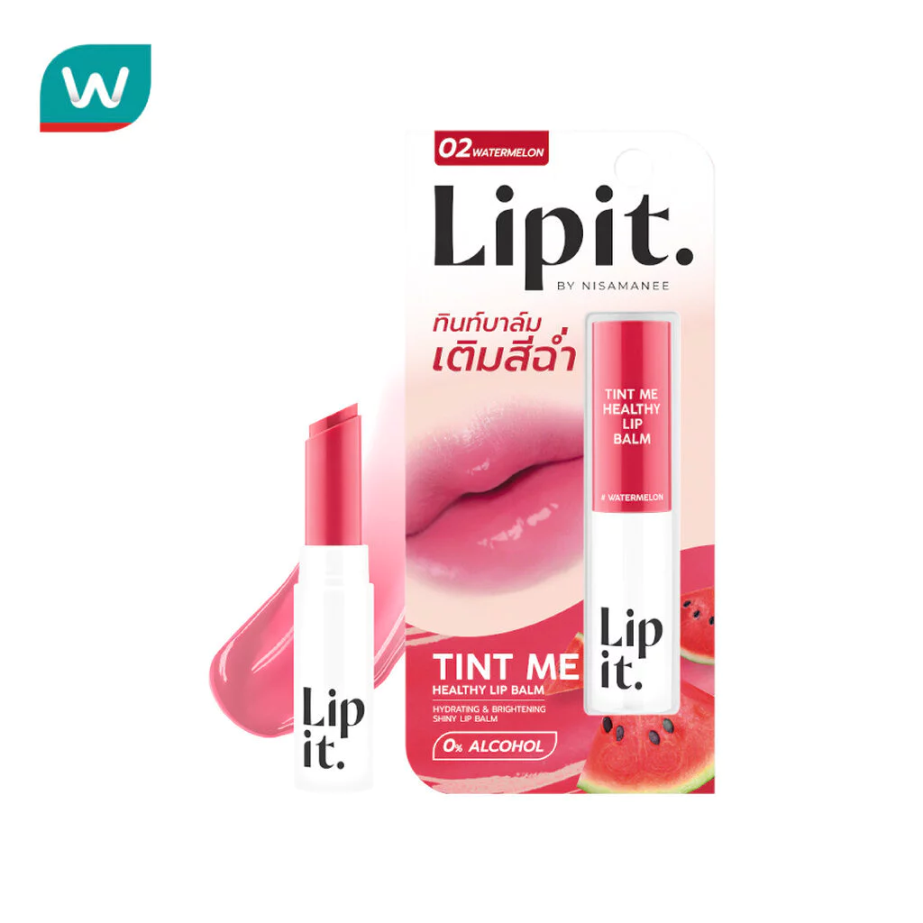 Lip It ลิปอิท ทินท์ มี เฮลธ์ตี้ ลิป บาล์ม 3ก. 02 วอเตอร์เมล่อน