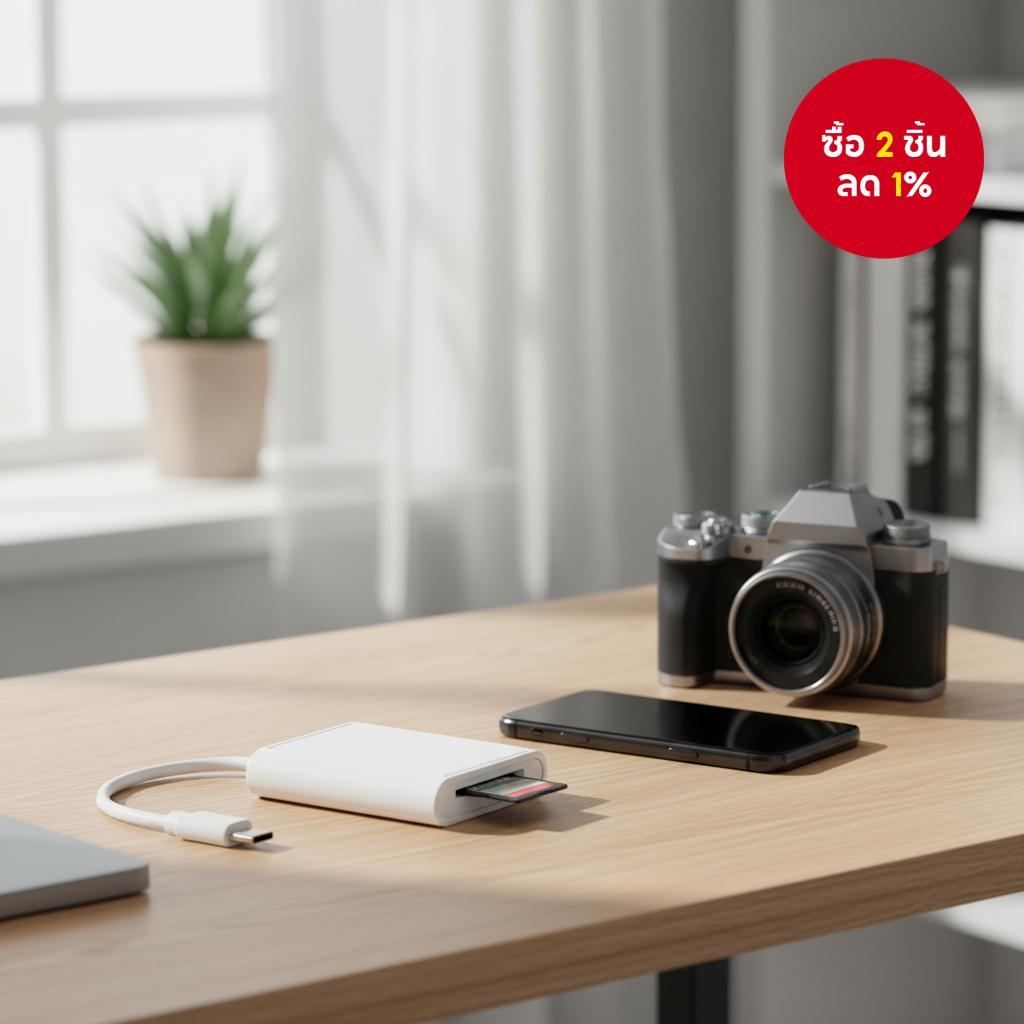 เครื่องอ่านการ์ด SD พร้อมหัวต่อ Type-C สําหรับ iPhone 16 Pro Plus Max อะแดปเตอร์ OTG อุปกรณ์ Android
