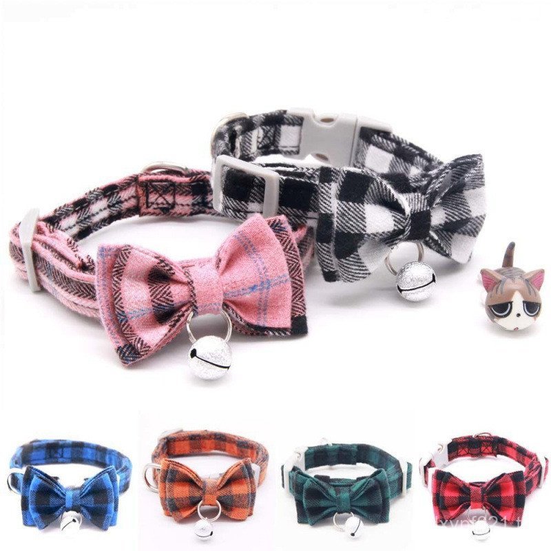 ปลอกคอสุนัขป้องกันสิ่งแวดล้อม "สัตว์เลี้ยงเอี๊ยมผ้าฝ้ายผ้าลินินหัวเข็มขัดปรับสร้อยคอปกผ้าลินินสีทึบข