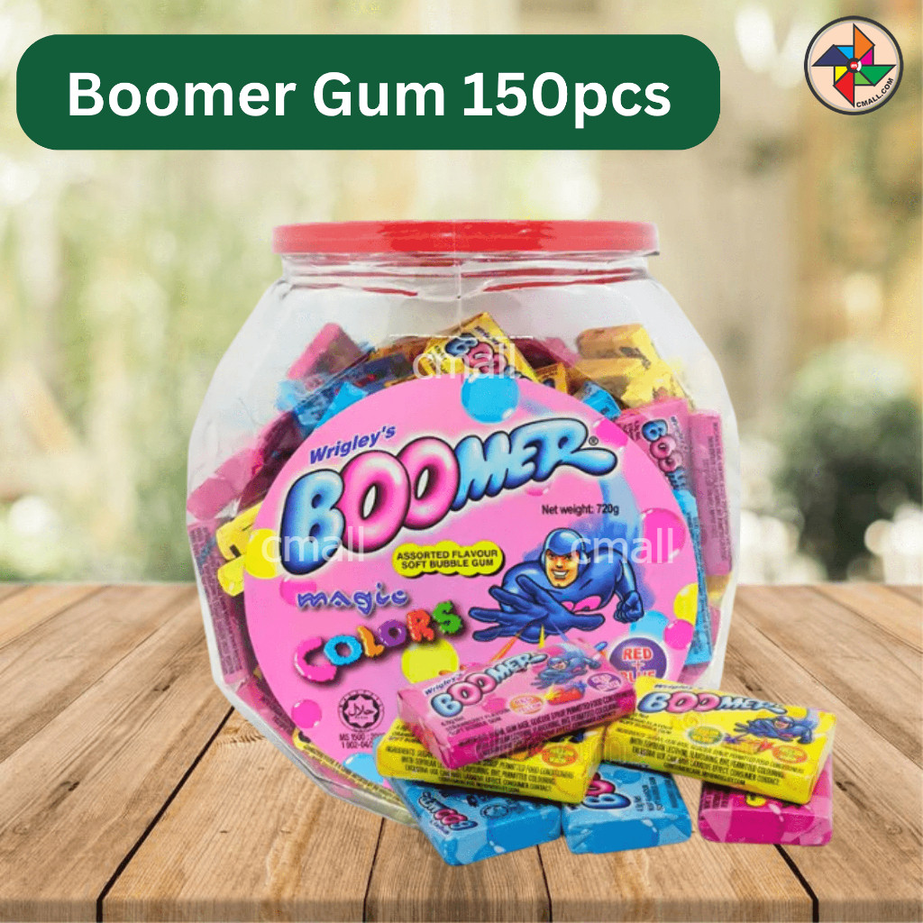 [CM] หมากฝรั่งฟองของ Wrigley Magic Assorted Flavours 150 ชิ้นฮาลาล