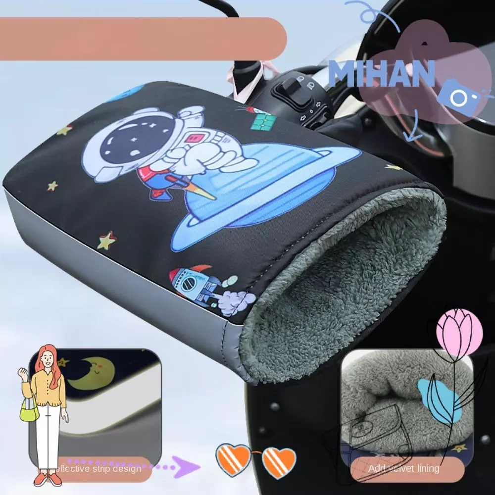 ถุงมือติดแฮนด์รถจักรยานยนต์ มิฮัน แบบอุ่นไฟฟ้า กันลมและกันน้ำ ปี 2024
