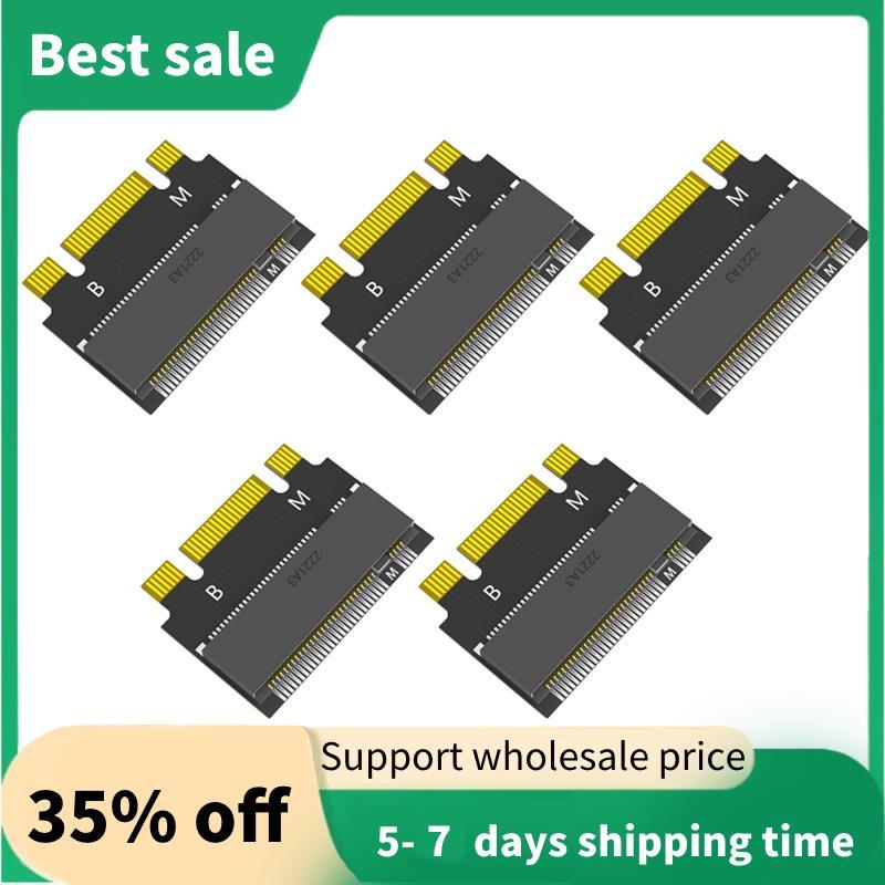 M.2 NVME M-Key 2230 ถึง 2242 อะแดปเตอร์สําหรับ X270 X280 T470 T480 L480 T580 Serials(5 ชิ้น)