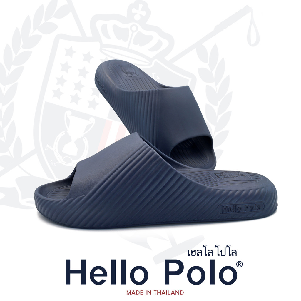 Hello Polo รุ่น HP8014 แฟชั่นผู้หญิง และผู้ชาย รองเท้าแตะ รองเท้าแตะผู้ชายผู้หญิง กันลื่น แฟชั่น นุ่ม EVA Size 36-45