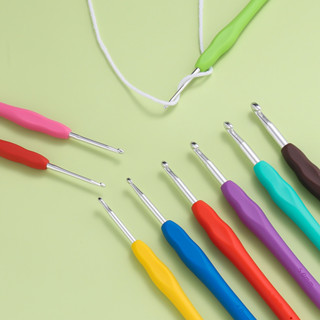 อลูมิเนียมโครเชต์สีสุ่มสำหรับงานหัตถกรรม