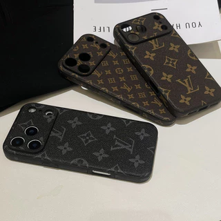 แฟชั่นขอบสีดําเต็มรูปแบบเคสโทรศัพท์พร้อมป้องกันกล้องTPUหนังสําหรับiPhone 17 17ProMax 16 16ProMax 15 15ProMax 14 14ProMax 13Pro 12ProMax 11