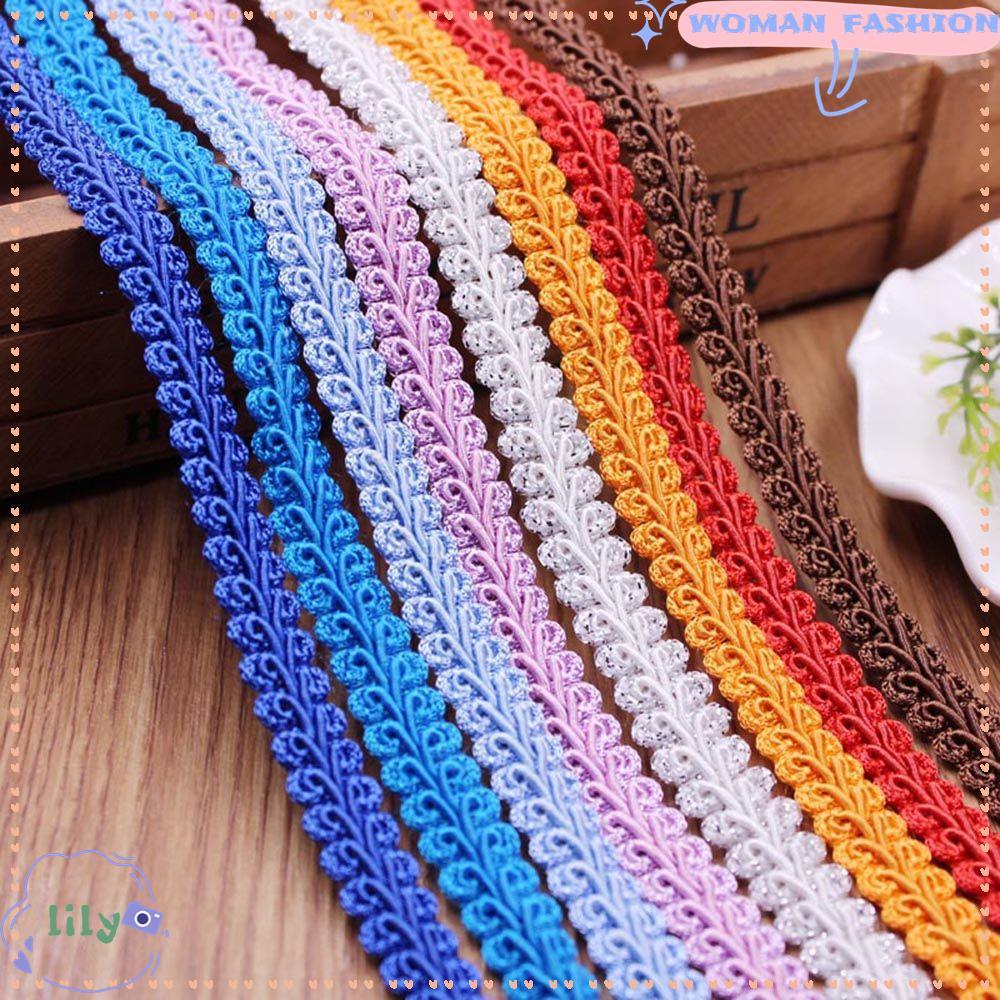 LILY 5Yard Lace 5Yard Centipede Trim Curve ริบบิ้นเย็บงานแต่งงาน