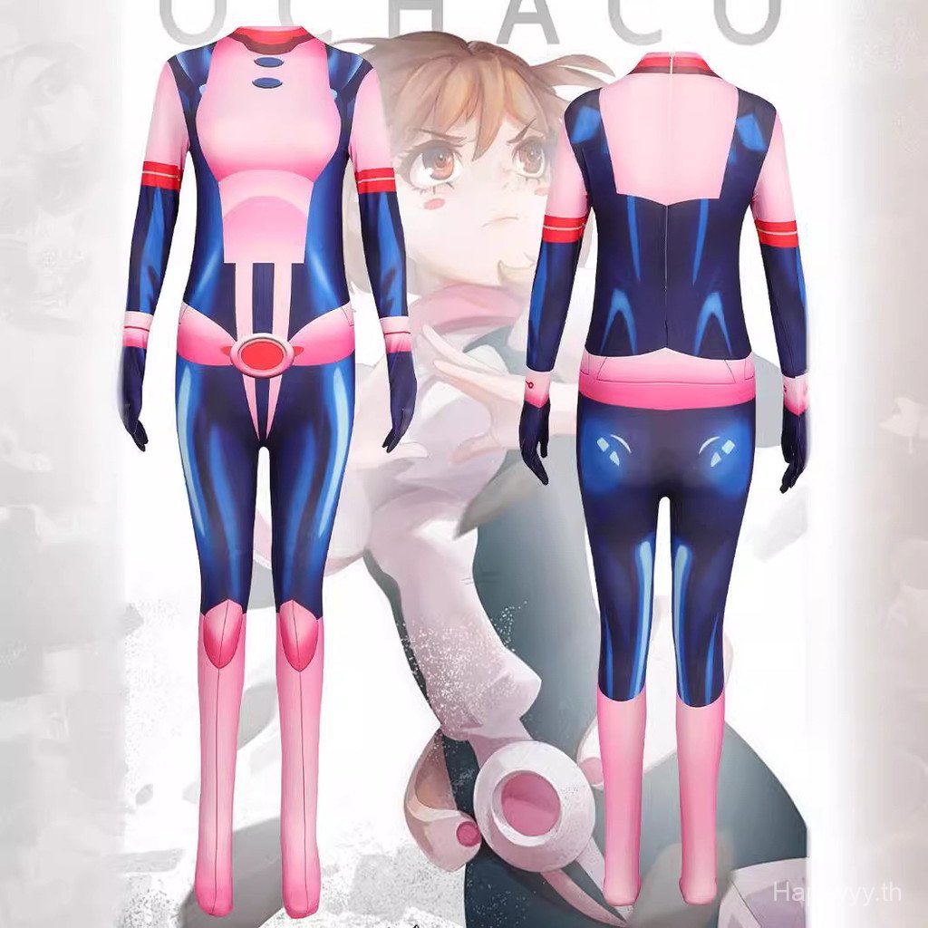 เครื่องแต่งกายCosplay My Hero Academia สำหรับตัวละคร Midoriya Izuku และ Rei Ochako คุณภาพสูง