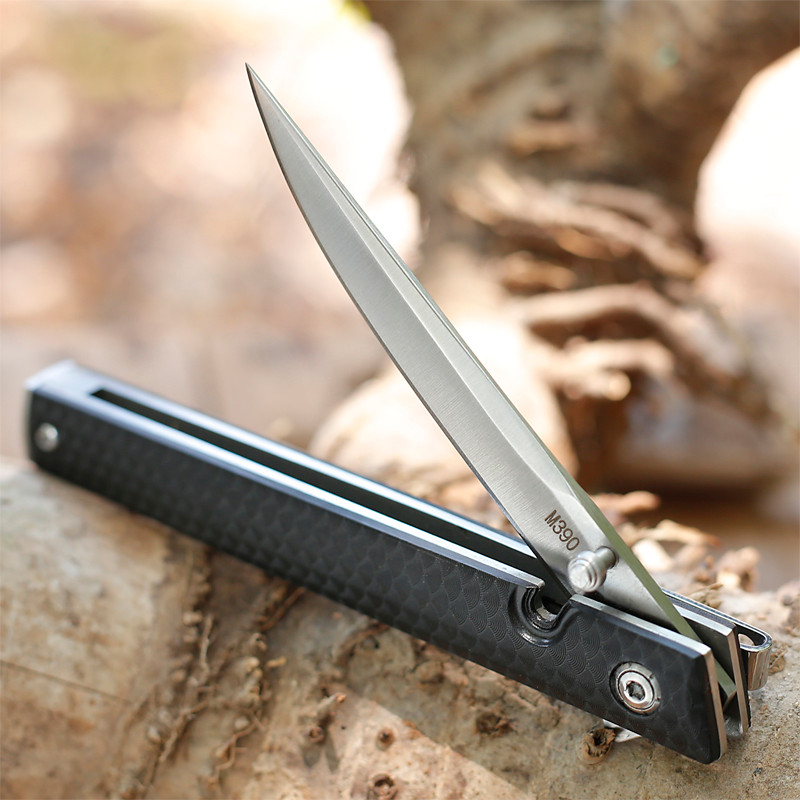M390 มีดพับ Survival Tactical Pocket Knife Outdoor Co