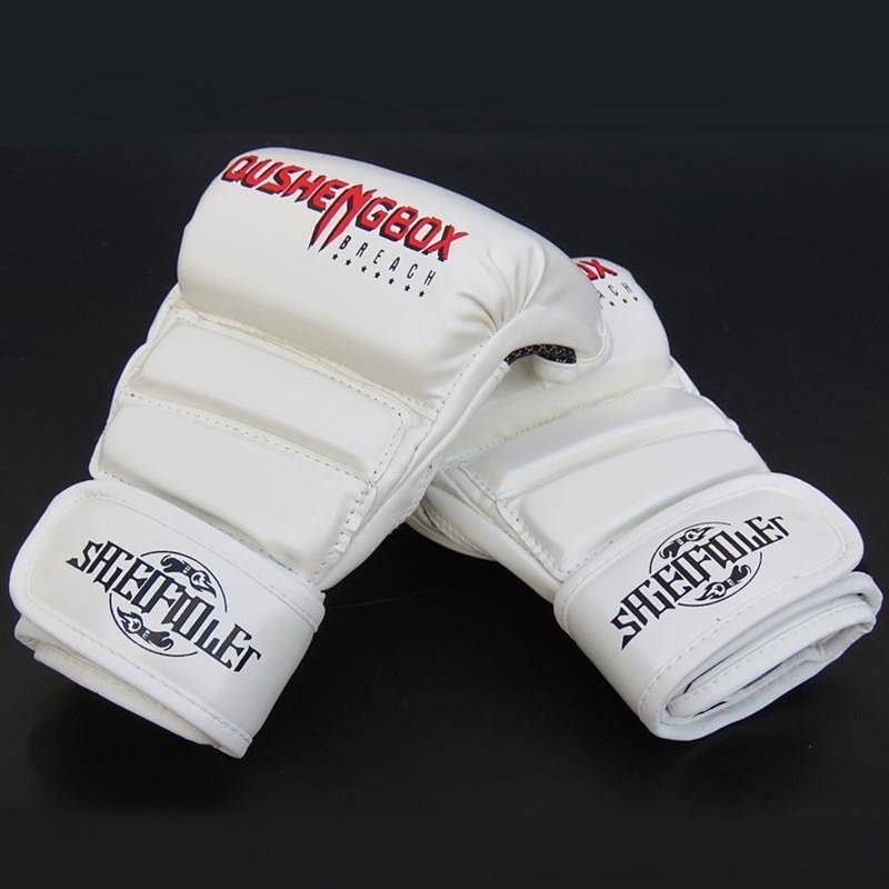 Boxing Gloves Boxing Adult Men Half Finger Training Gloves Professional Fighting Boxing Gloves MMA S