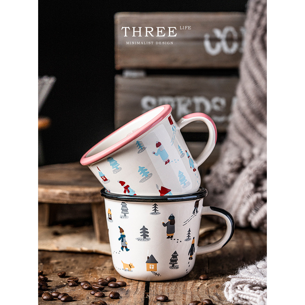 Tlife · · แก้ว Cupware ถ้วยกาแฟเซรามิค Simple Creative Retro ในครัวเรือน | สัตว์