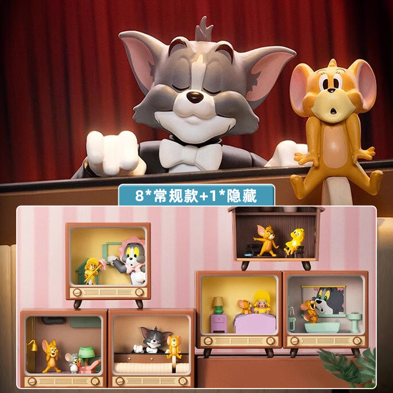 KKV ของแท้อย่างเป็นทางการ TOM และ JERRY Cat และ JERRY Classic MOMENT Series Mystery Box รูปของเล่น