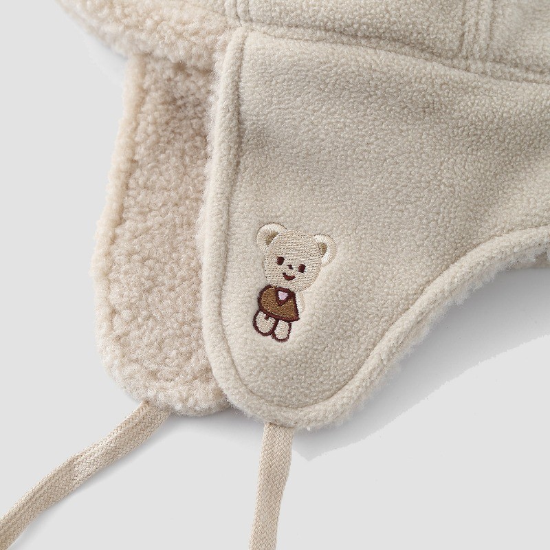 [2-6 ปี] หมวกเด็กหนานุ่มสำหรับอากาศหนาว ลายเส้นขนสัตว์ ใส่ได้หลายโอกาส ออกแบบมาเพื่อความอบอุ่นในกิจกรรมกลางแจ้ง - รูปที่ 5