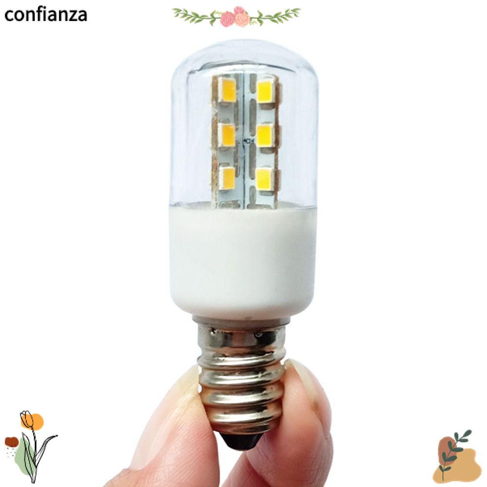 CONFIANZA หลอดไฟตู้เย็น Home E12 E14 Connector Bright T22 2.5W หลอดไฟ LED