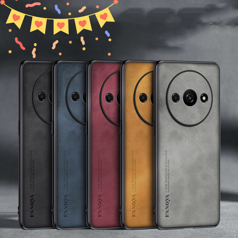 Redmi A3 A3X 23129RN51X 	2312BPC51H POCO C61 POCOC61 24048RN6CG 24048RN6CI Casing หนังแกะระดับไฮเอนด