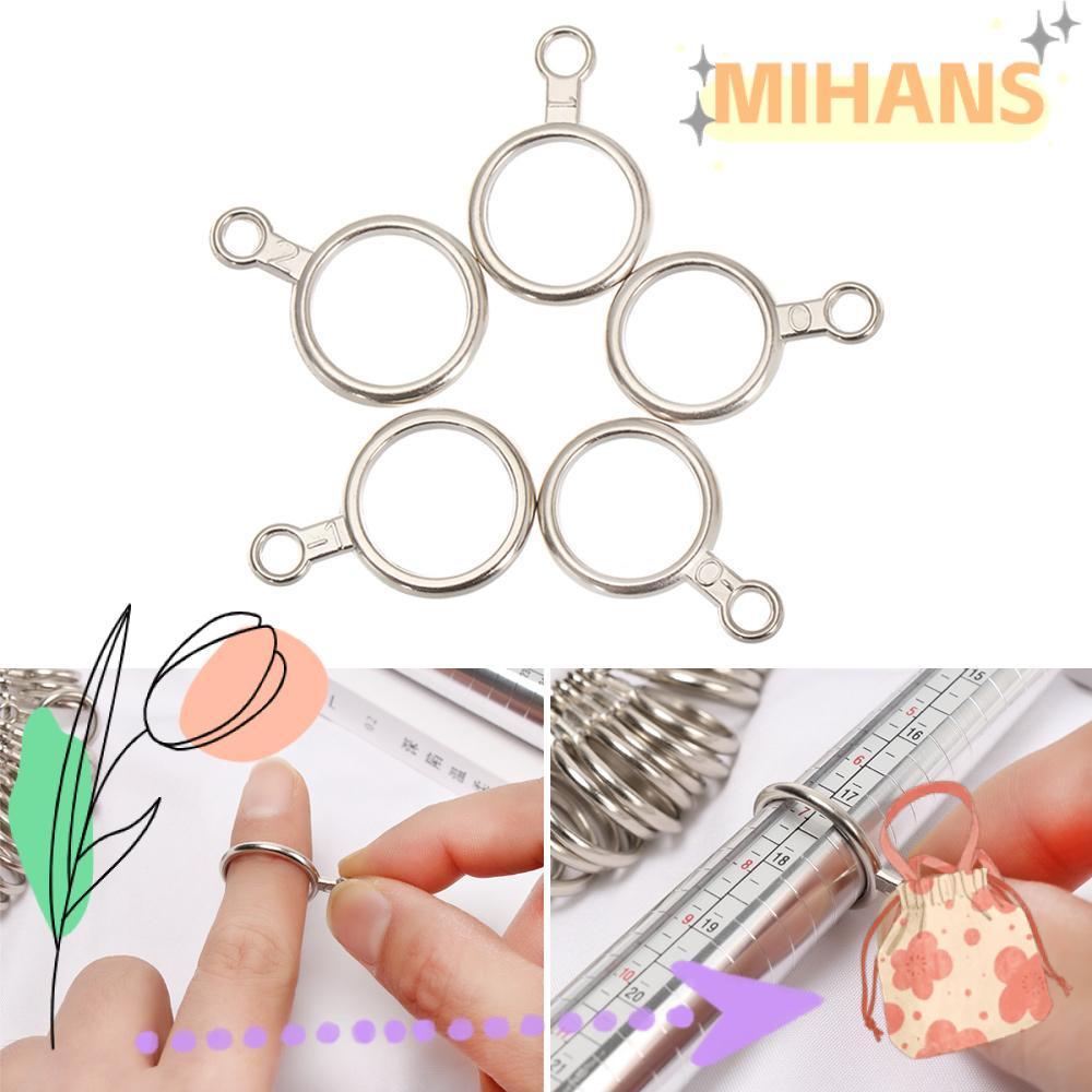 MIH Finger Ring Sizer Metal Professional Gauge Ring Sizer Tool