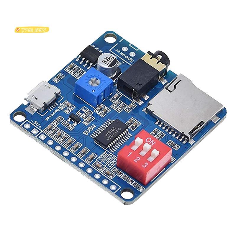 yves_serviceDY-SV5W โมดูลการเล่นเสียงสําหรับเครื่องเล่นเพลง MP3 เครื่องขยายเสียงการเล่นเสียง 5W SD/T