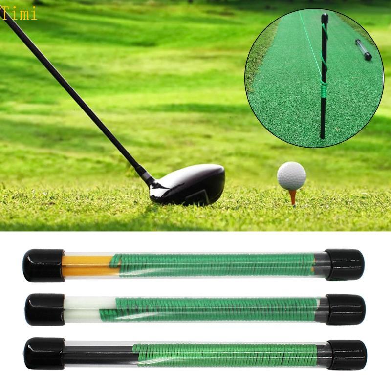 Timi Golf Alignment Sticks ไฟเบอร์กลาส Swing Putting String หมุดกอล์ฟทิศทางการฝึกอบรม Aids Swing การ
