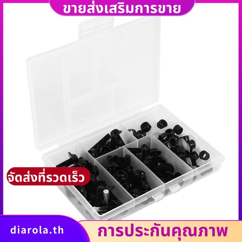 158PCS Universal รถจักรยานยนต์ Fairing สกรูถั่วชุด Moto Body Work Bolts สกรูสําหรับ YZF R1 R6 R3 200