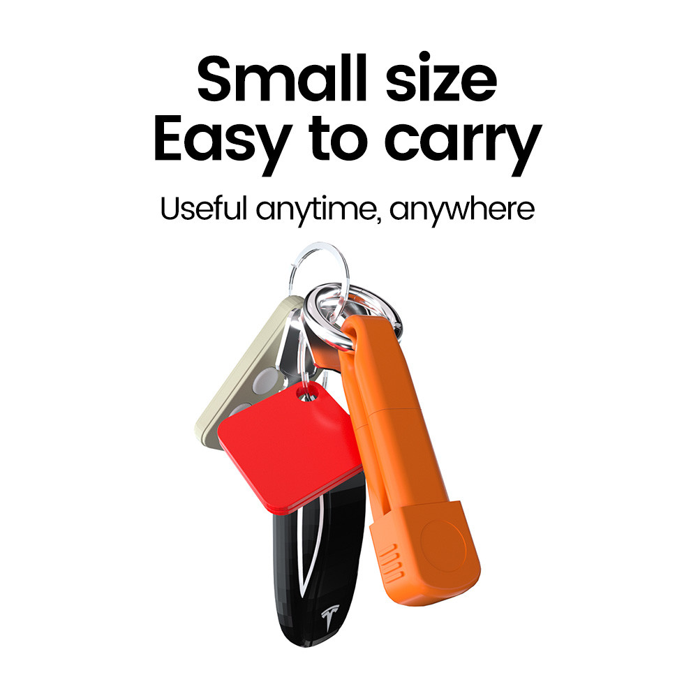 Elough 60W พวงกุญแจแบบพกพาสั้น USB C ถึง C Cable Fast Charging Power Bank Cable Wire - รูปที่ 4