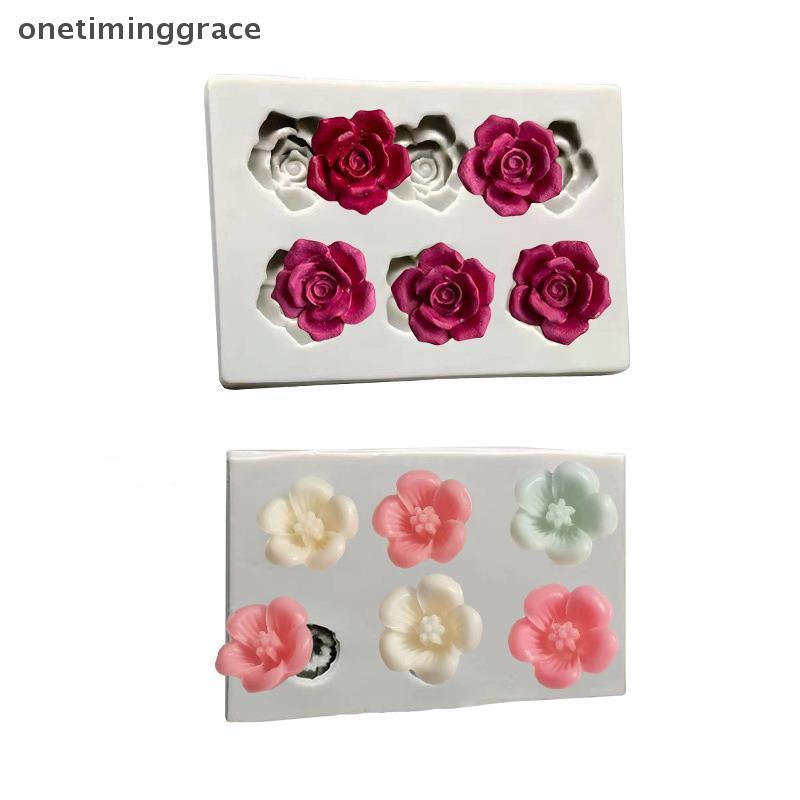 Onetiminggrace Rose Camellia ดอกไม้ซิลิโคน Sugarcraft แม่พิมพ์คุกกี้ Cupcake ช็อกโกแลตเบเกอรี่แม่พิมพ์ Fondant เค้กตกแต่งเครื่องมือ OMA ราคา ถูกที่สุด ดีลบีเคเค แกลเลอรีภาพที่ 3