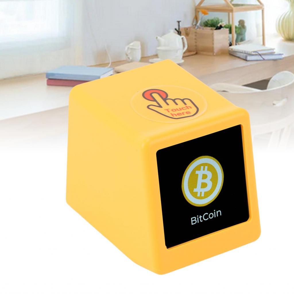 localcamera-TH Bitcoin Ticker นาฬิกาดิจิตอล LED พร้อมจอแสดงผลอุณหภูมิความชื้นสภาพอากาศสำหรับสามีแฟนผ