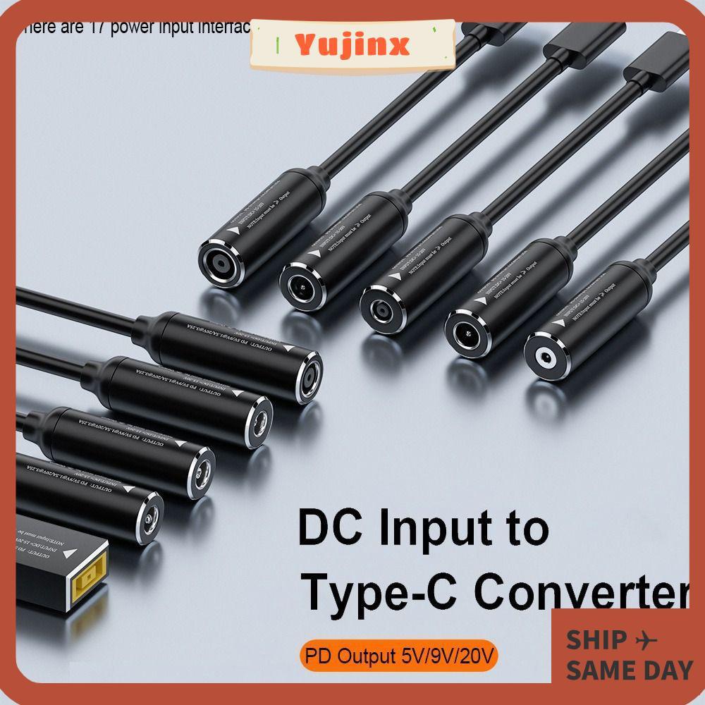 YUJINX Power Adapter 5v 9v 12v Connector USB C DC to Type C สําหรับ //