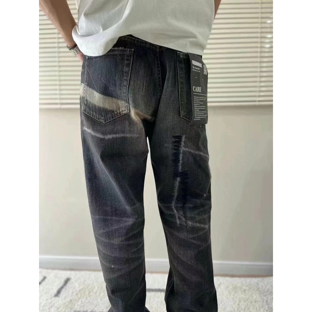 现货NEIGHBORHOOD SAVAGE DENIM PANTS电牛王牛仔裤男23SS