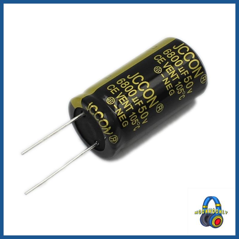 MOON 50V 6800UF Capacitor 22x40 มม.0 86x1 57in ความถี่อลูมิเนียม Electrolytic Capacitors สําหรับทีวี