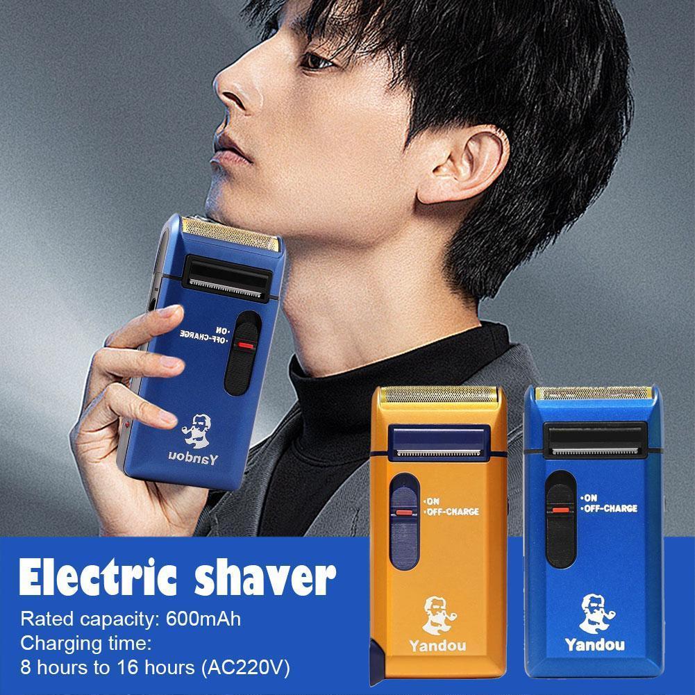 Yandou Original เครื่องโกนหนวดแบบชาร์จไฟได้สําหรับผู้ชายแบบพกพาไฟฟ้ามีดโกน Trimmer กันน้ํา Shave W4d