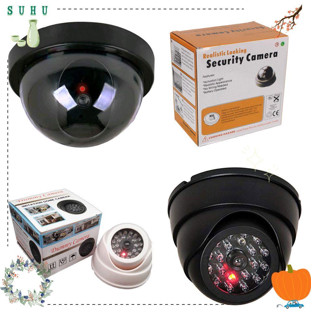SUHU Dummy Camera คําเตือนความปลอดภัยโดมกระพริบไฟ LED