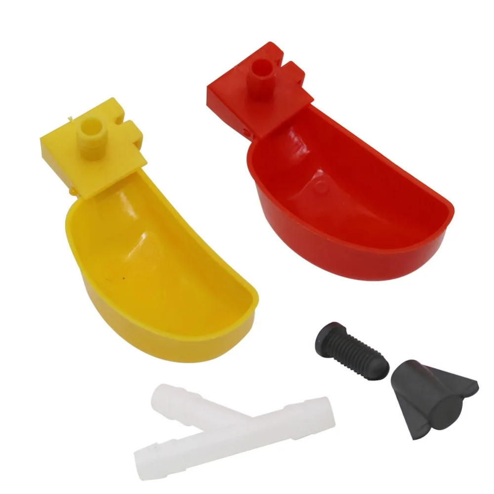 2025 อินเทรนด์ 20 ชิ้นไก่นกกระทาอัตโนมัติดื่ม Piegon เป็ดชามน้ําสัตว์เลี้ยงขนาดเล็ก Bee Parrot Bird 