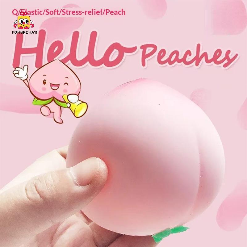 FG Soft Peach Fidget ของเล่นช้า Rising ความเครียดบรรเทา Sensory ของเล่น BPA ฟรีสําหรับออทิสติกเด็กผู้ใหญ่ Home Travel ใช้ HS