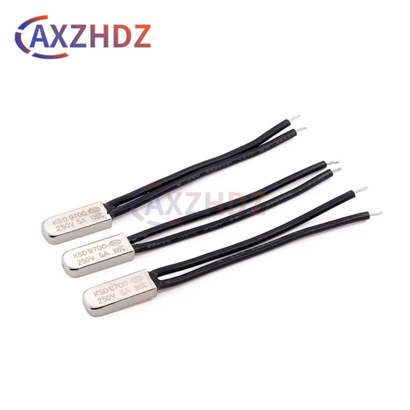 2PCS KSD9700 5A250V 40-140 องศาเซลเซียสปกติปิดเปิด Bimetal Disc อุณหภูมิสวิทช์ Thermostat ความร้อน P