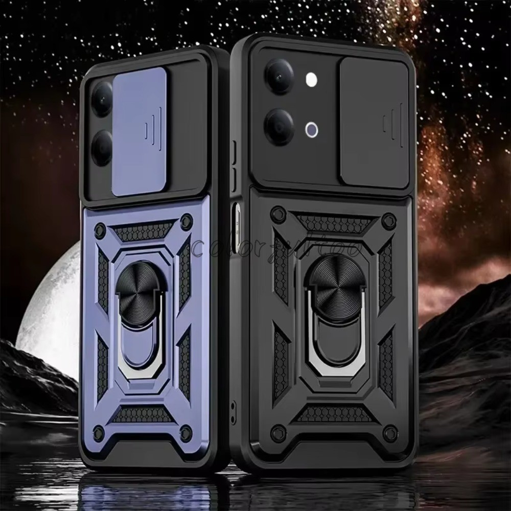 Vivo Y31t 5G 2026 เคสโทรศัพท์สําหรับ Vivo Y31d Y 31d Y31T VivoY31d 4G 5G เกราะกันกระแทกปลอกกดดึงกล้องป้องกันกรณีรถแหวนแม่เหล็กขาตั้งผู้ถือ Hard Back